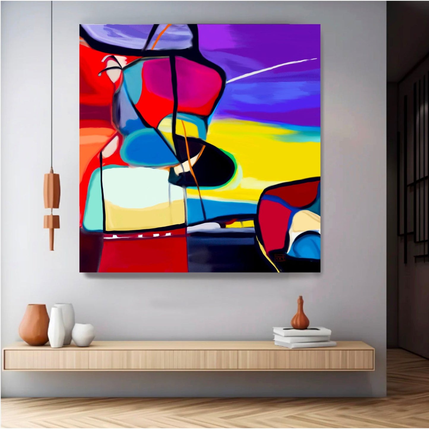 Harmony in Boundaries - stort canvas bilde