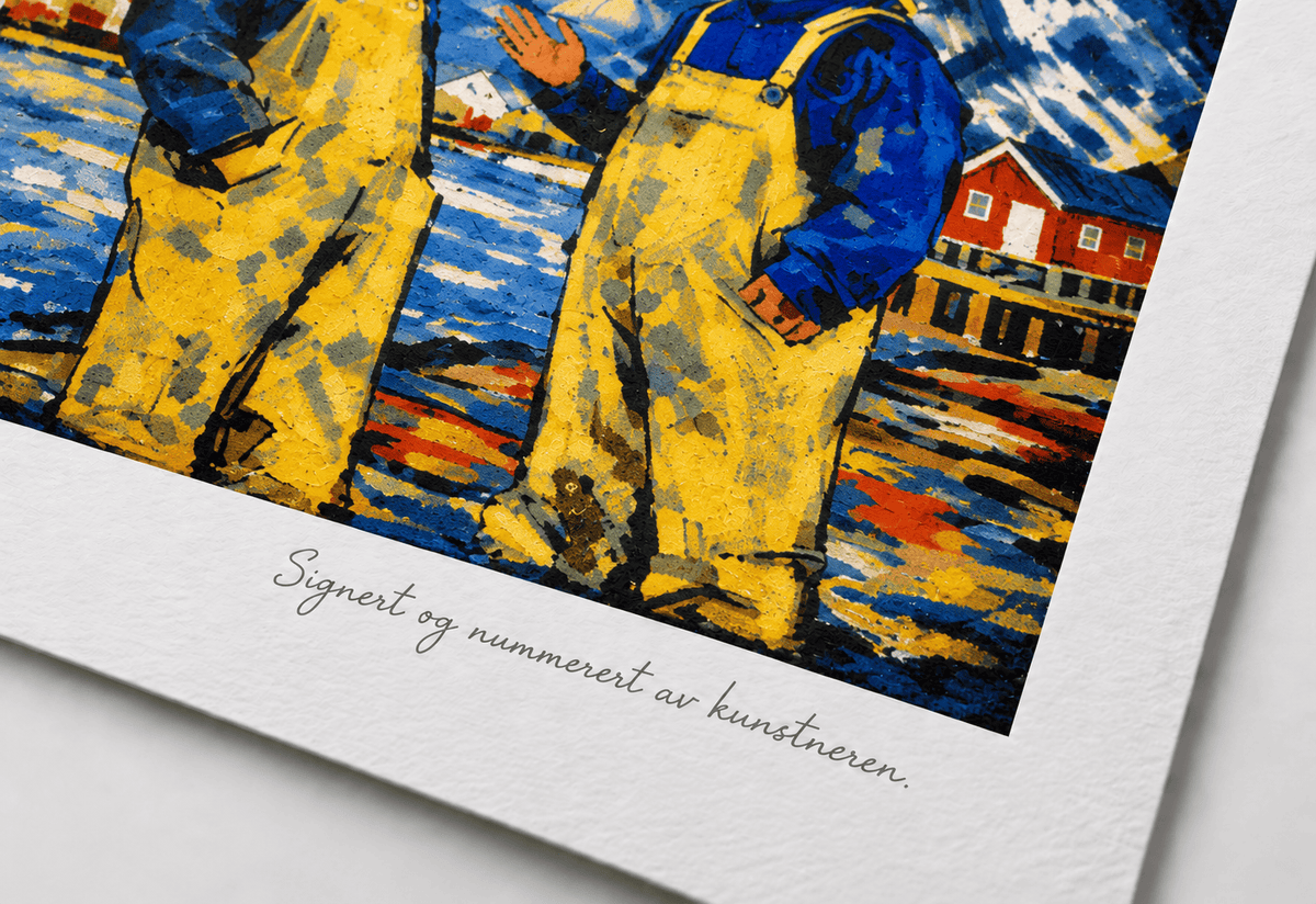 Samtalen – signatur, giclée-trykk av HareideART