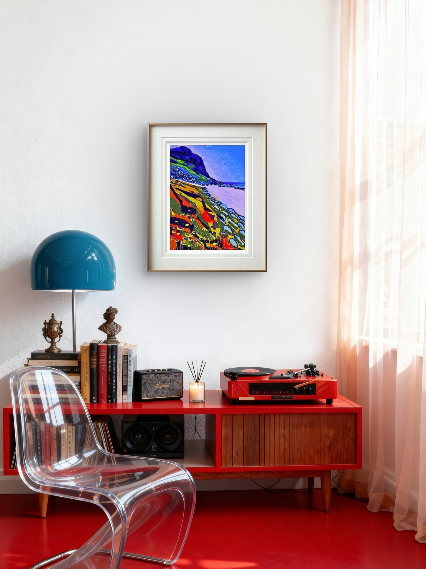 Klippe på Vestvågøy Kunstprint HareideART