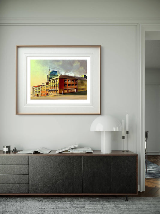Fremoverbygget og Nordstjerna – Narvik kunstprint-1