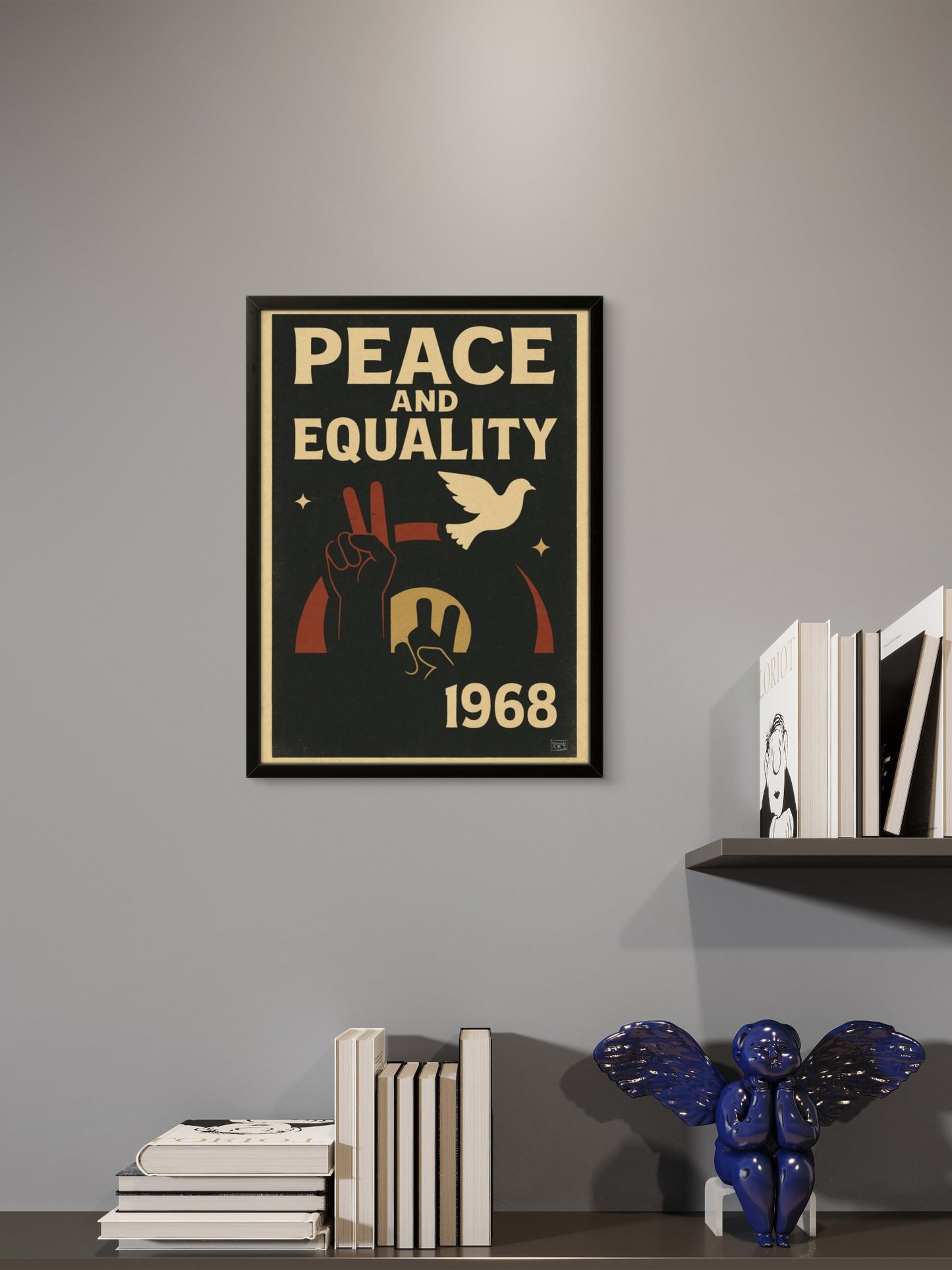 Martin Luther King Jr. – Peace and Equality – Grafisk Kunsttrykk 1