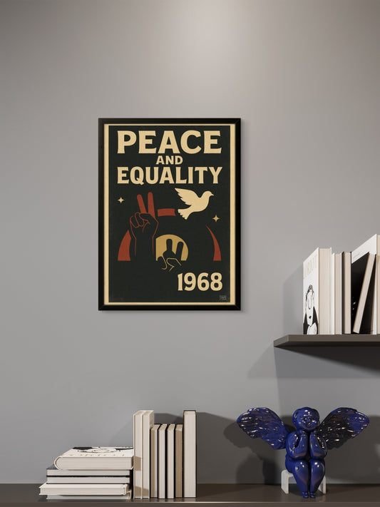 Martin Luther King Jr. – Peace and Equality – Grafisk Kunsttrykk 1