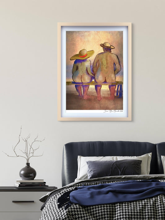 Passionately – ekspressivt abstrakt kunstverk med intens fargekraft og emosjonell energi, kunstprint av HareideART