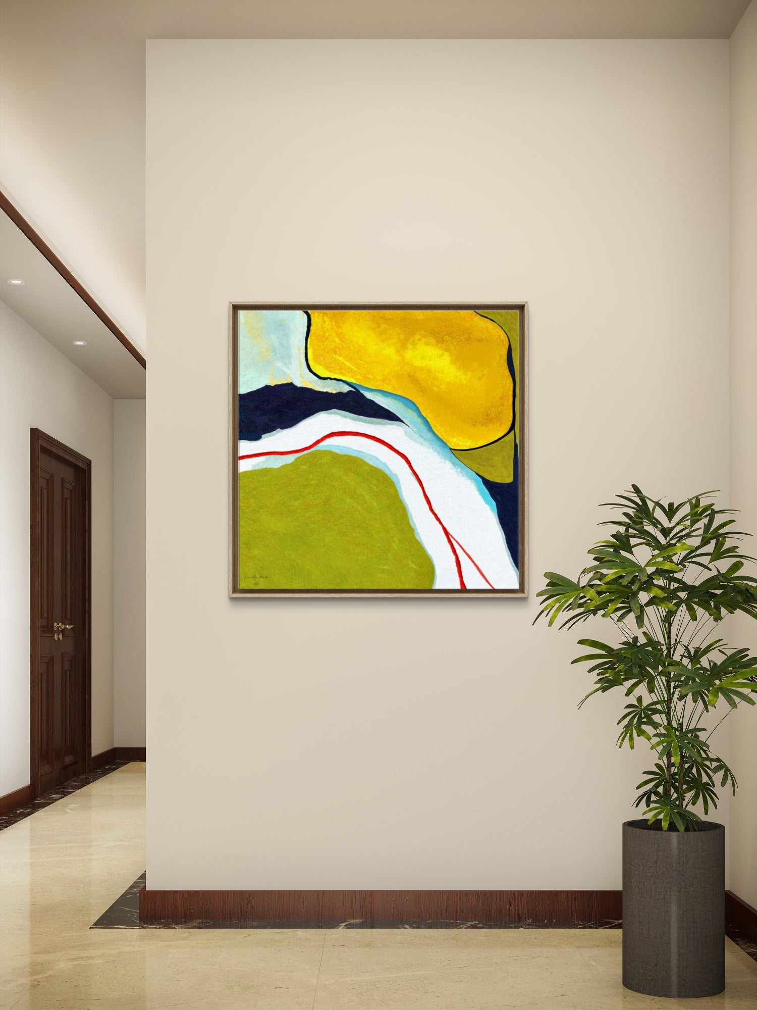 Rød tråd - Canvas -HareideART-2