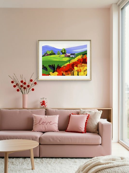 Summer vibes – fargerikt og lekent sommerlandskap- HareideART