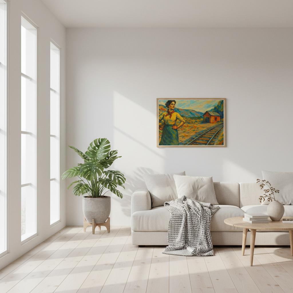 Abstrakt og vakkert motiv av Svarta Bjørn - Digitalt malt av HareideART