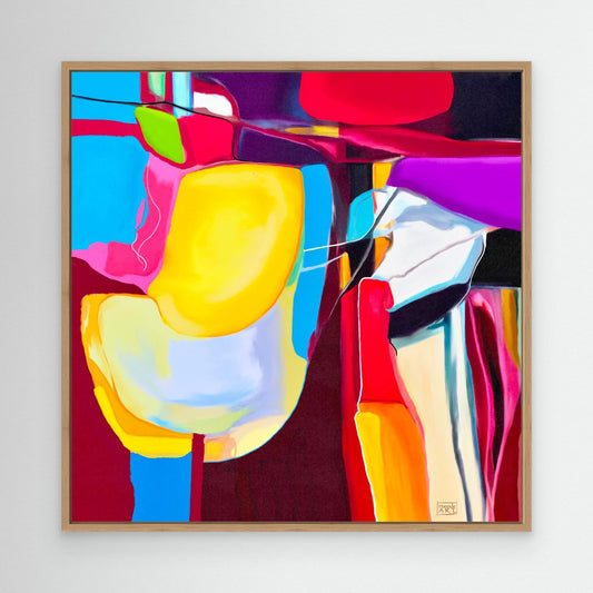 Yellow chair, passer på alle vegger i ulike størrelser